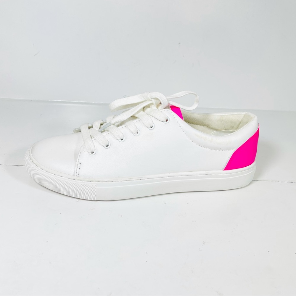 J. Crew Road‎ Trip Sneakers Women Size 8 White/Pink Lace Up